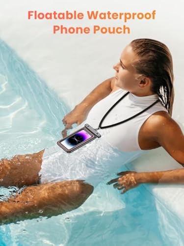 ZORBES® IPX8 Waterproof Mobile Pouch for 7.5'' Phones 30M Underwater Dry Bag with PVC Touchscreen, Secure Lock Seal, Detachable Sling Strap for Swimming, Snorkeling, Beach & Water Sports ZORBES® IPX8 Waterproof Mobile Pouch for 7.5'' Phones 30M Underwater Dry Bag with PVC Touchscreen, Secure Lock Seal, Detachable Sling Strap for Swimming, Snorkeling, Beach & Water Sports